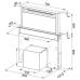 Вытяжка кухонная Franke Downdraft FDW 908 IB XS (110.0365.588) нержавеющая сталь / черное стекло