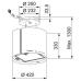 Витяжка кухонна Franke Smart Suspended FSMS F42 BK MATT (345.0654.933) чорний матовий