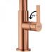 Смеситель кухонный Franke Maris Slim J Pull Down (120.0736.602) PVD copper