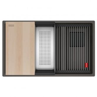 Кухонная мойка Franke Kubus 2 KNG PRO 120 (125.0750.517) серый сланец