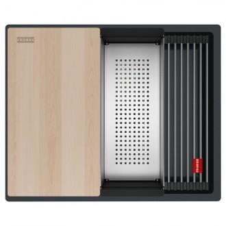 Кухонна мийка Franke Kubus 2 KNG PRO 110-52 (125.0750.485) онікс