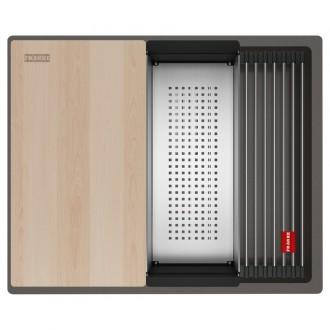 Кухонна мийка Franke Kubus 2 KNG PRO 110-52 (125.0750.489) сірий сланець