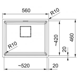 Кухонная мойка Franke Kubus 2 KNG 110-52 (125.0750.730) миндаль