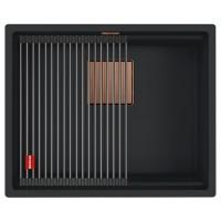 Кухонна мийка Franke KNG 110-52 Copper Edition (125.0755.504) чорний матовий