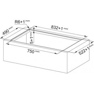 Индукционная варочная + интегрированная вытяжка Franke FMY 8391R HI Mythos 2Gether Icon Steel (340.0705.335)